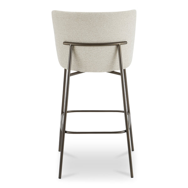 Moe's Early Bar Stool in Beige Performance Fabric