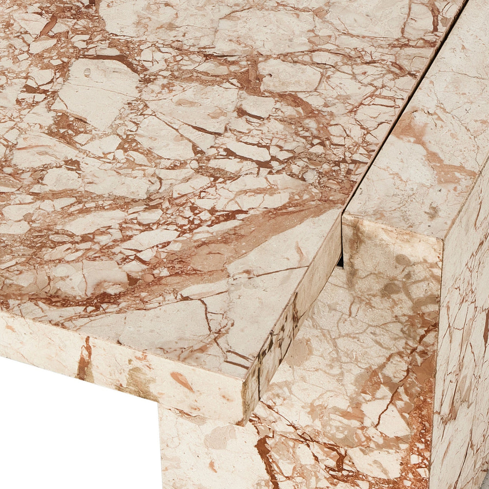 Romano Coffee Table In Desert Taupe Marble