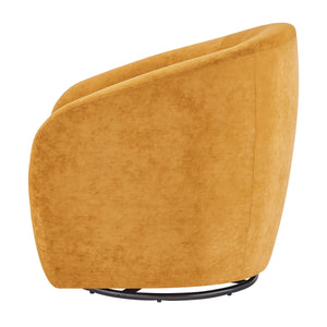 Regina Velvet Swivel Accent Arm Chair, Dainty Caramel