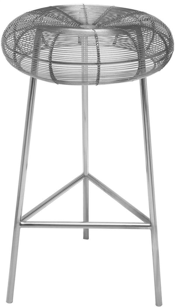 Sylvester Counter Stool In Silver