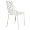 ORO ALUMINUM CHAIR (ARMLESS) - WHITE