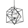 Roxton AC11204PN Chandelier in Matte Black & Polished Nickel