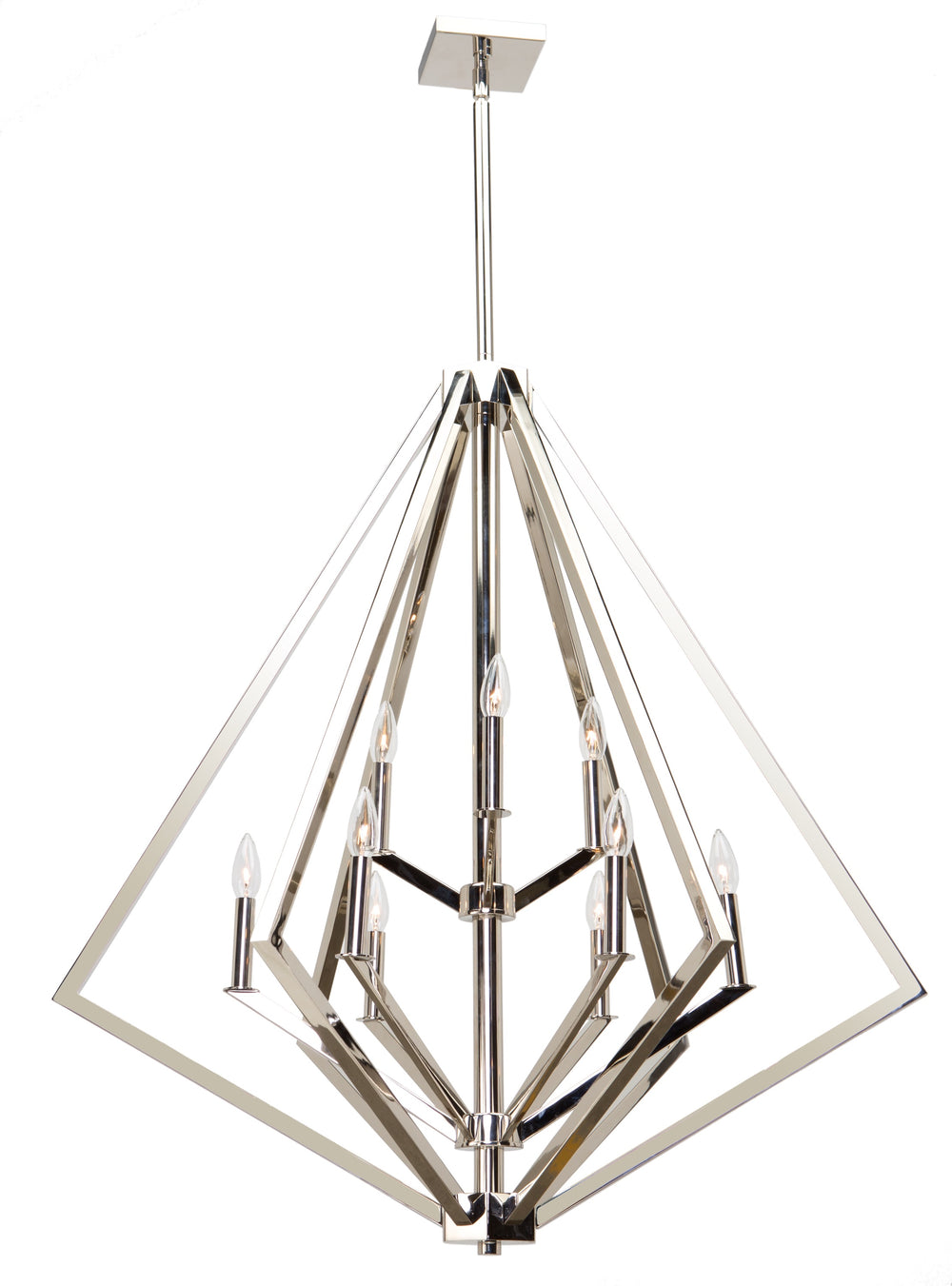 Breezy Point AC10689PN Chandelier in Polished Nickel