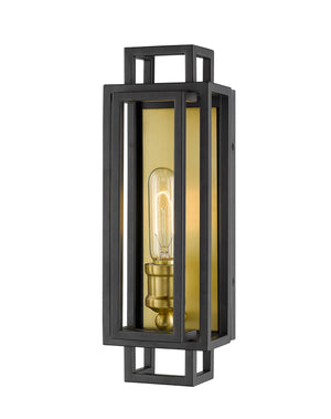 Titania 1 Light Wall Sconce in Bronze + Olde Brass Finish
