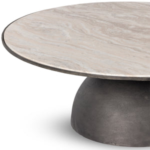 Corbett Large Coffee Table In Crm Taupe Mrb
