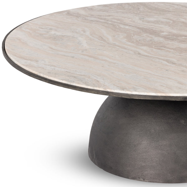 Corbett Large Coffee Table In Crm Taupe Mrb