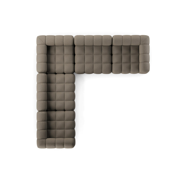 Roma Outdoor 5Pc Sectional In Alessi Fawn