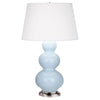 Baby Blue Triple Gourd Table Lamp