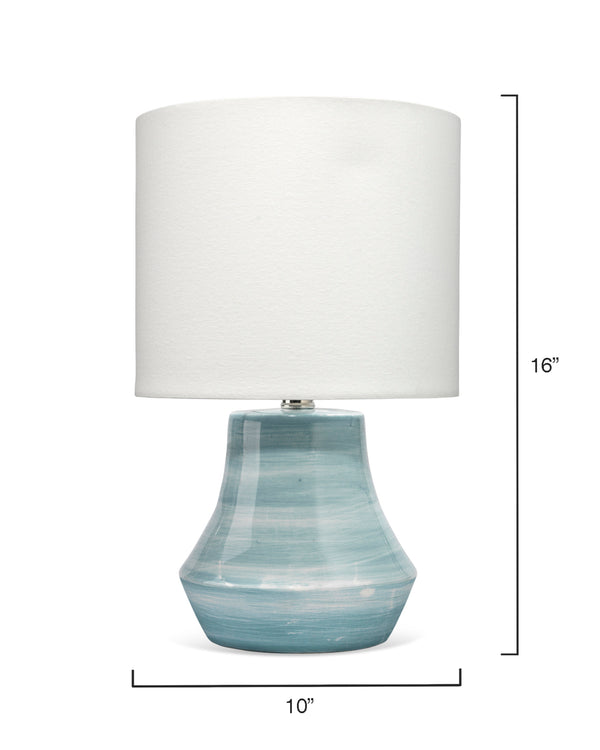 Cottage Ceramic Table Lamp, Blue