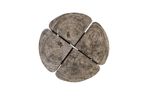 Clover Coffee Table, Gray Stone