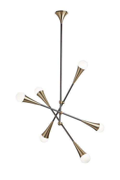 Zenith Ceiling Light - Brass And Black