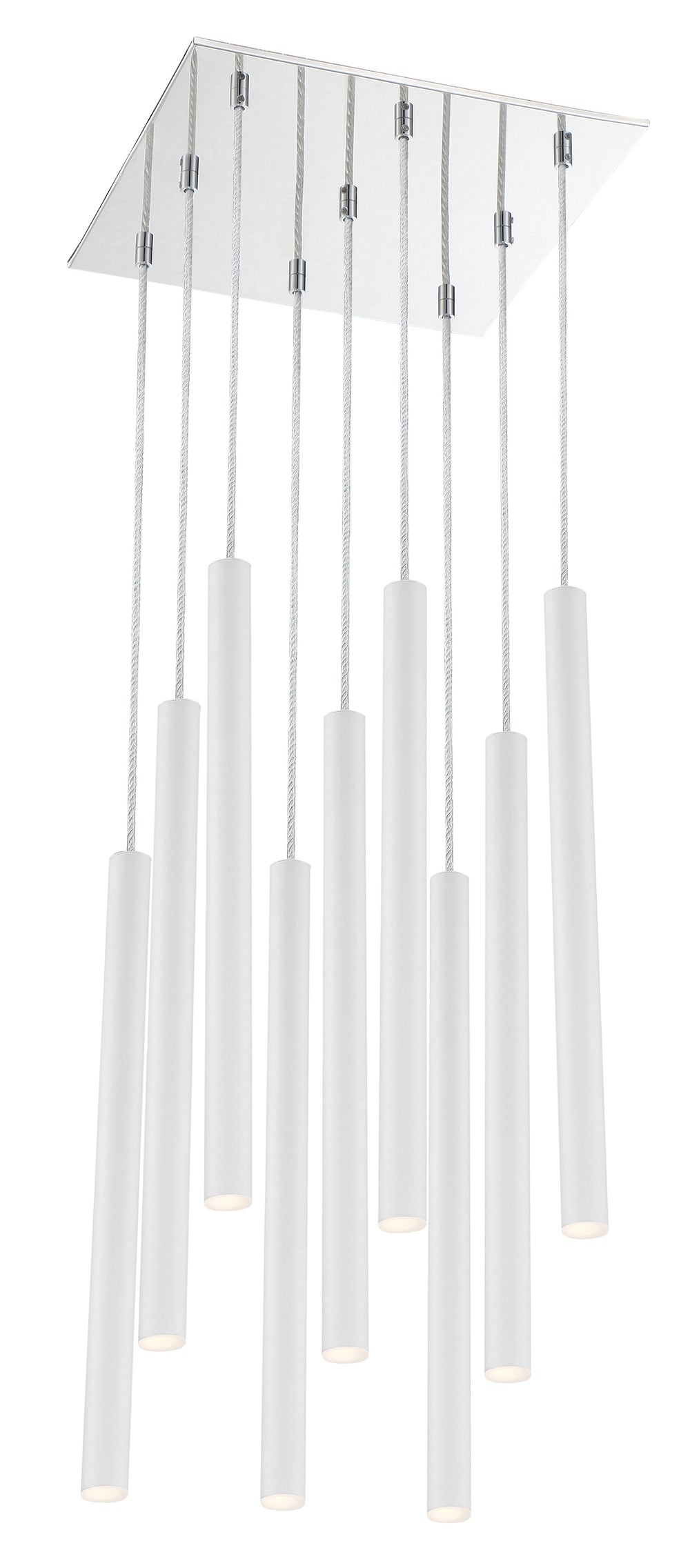 Forest 9 Light Island/Billiard in Chrome Finish