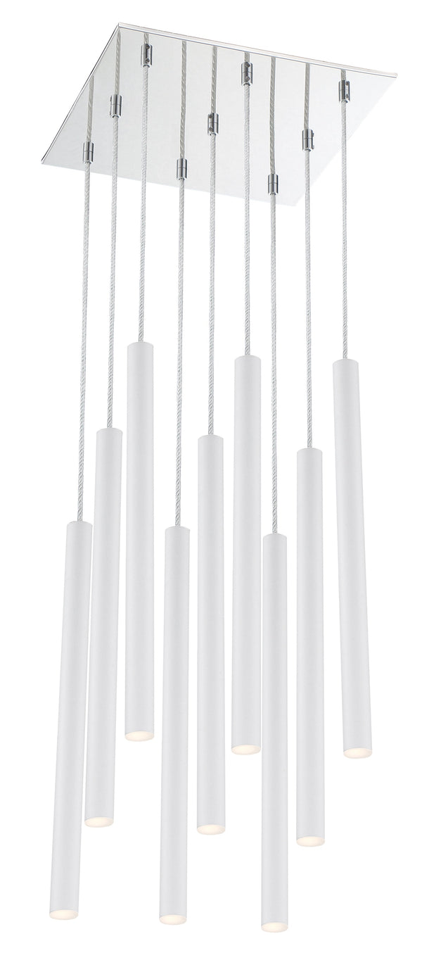 Forest 9 Light Island/Billiard in Chrome Finish