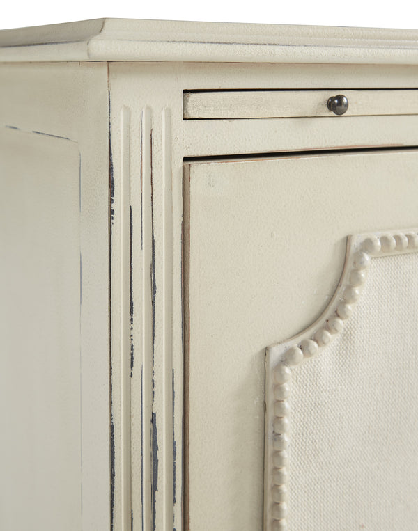 Linen & Beaded Front End Table