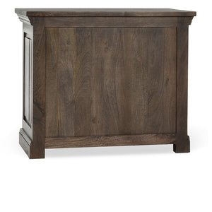 Adelaide Solid Wood 3-Drawer Nightstand - Cocoa Brown