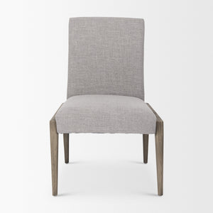 Palisades Gray Upholstery w/ Solid Wood Armless Dining Chair