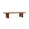 Alto Solid Wood Rectangle Coffee Table - Rustic Brown