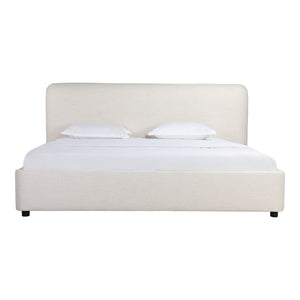 Moe's Samara Queen Bed Linen Upholstered