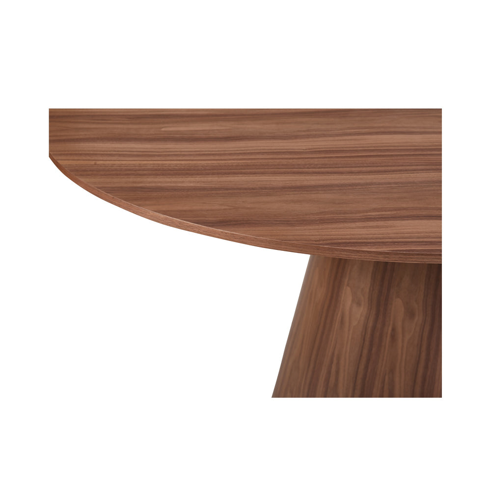 Moe's Otago Round Dining Table 54" Walnut Brown