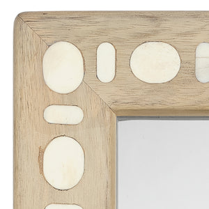 Sama Wood & Bone Inlay Rectangle Wall Mirror