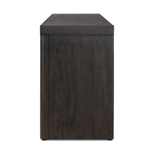 Laredo Media Console In Smoked Black Veneer