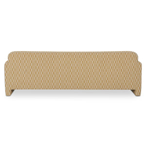 Leo Sofa in Chartreuse with Curved Back