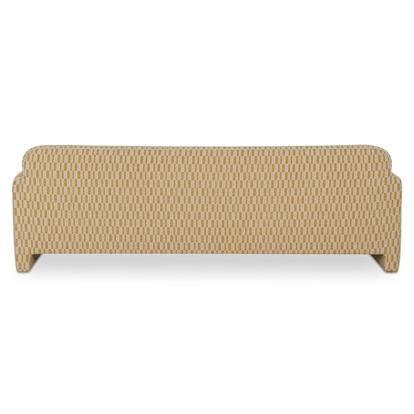 Leo Sofa in Chartreuse with Curved Back