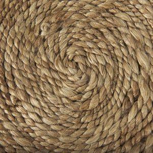 Allium Brown Handwoven Wool Cylindrical Pouf