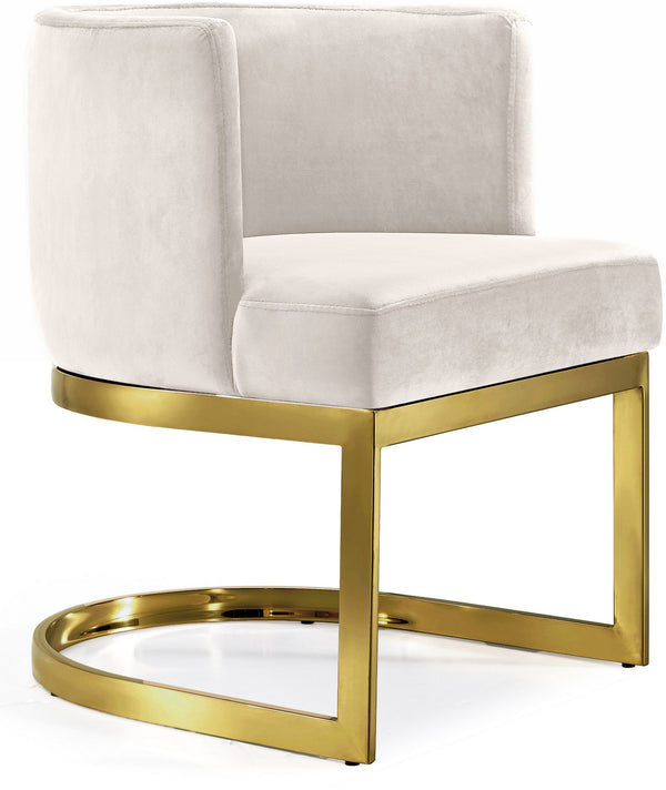Donna Dining Chair In Cream Velvet