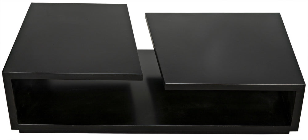 Shift Industrial Steel Coffee Table in Matte Black