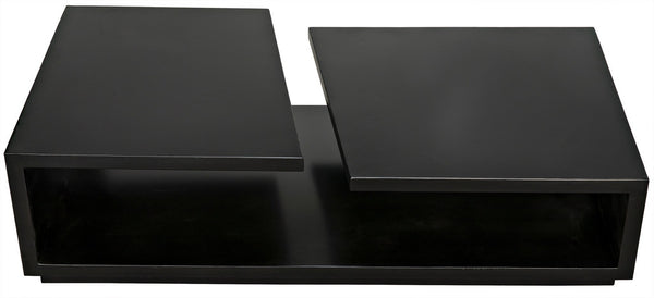 Shift Industrial Steel Coffee Table in Matte Black