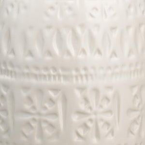 Frieze Ceramic Table Lamp, White