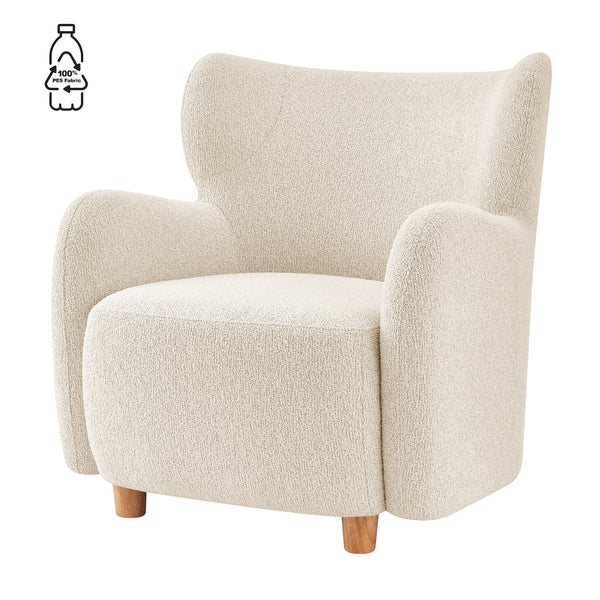 Tiffany KD Boucle Accent Arm Chair, Palladian Beige