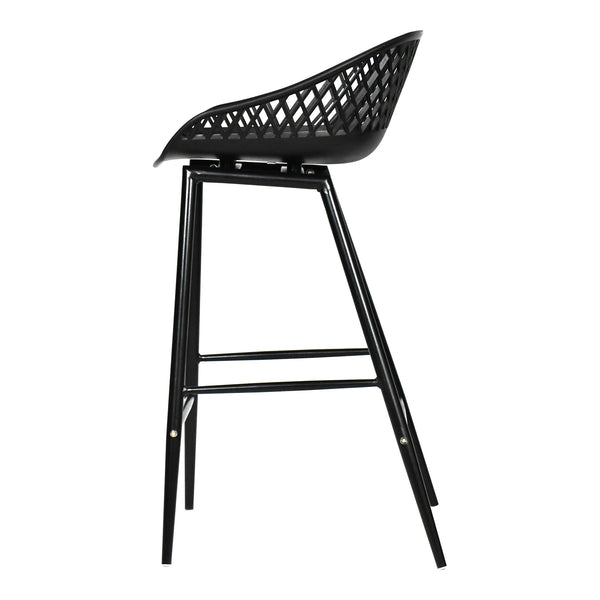 Piazza Outdoor Counter Stool Black - Set of Two