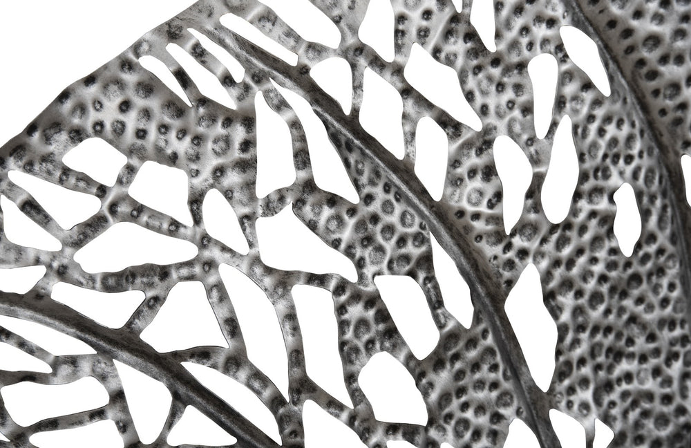 Birch Leaf Wall Art, Silver, Large