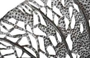 Birch Leaf Wall Art, Silver, Large