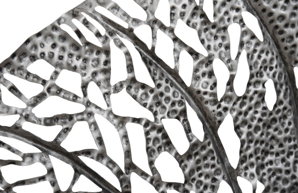 Birch Leaf Wall Art, Silver, Large