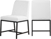 Bernard Dining Chair In White Faux Leather
