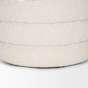 Elise Cream Boucle Upholstered Storage Ottoman