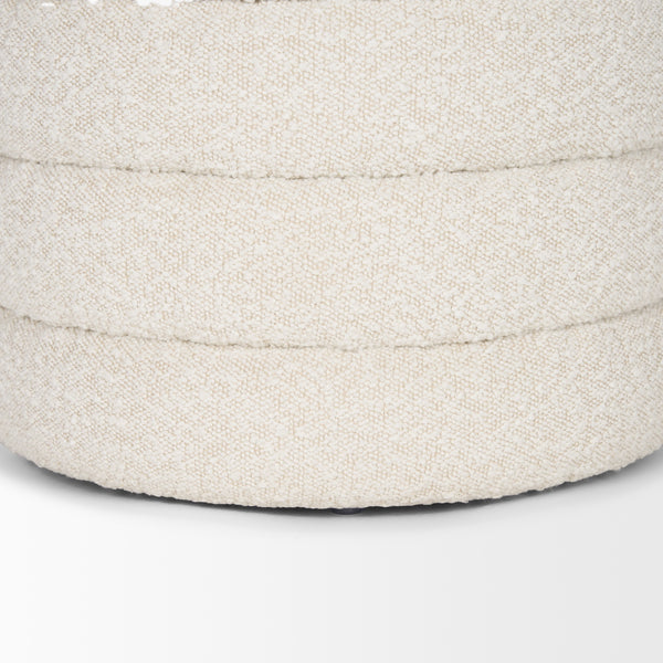 Elise Cream Boucle Upholstered Storage Ottoman