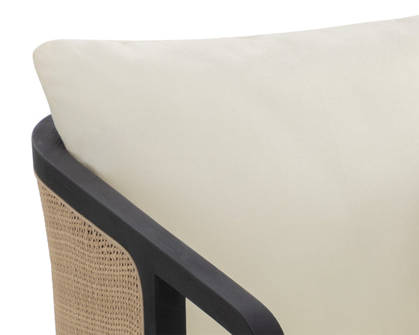 PALERMO DINING CHAIR - CHARCOAL - STINSON CREAM