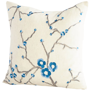 Pillow Cover | Blue & White - 18 x 18