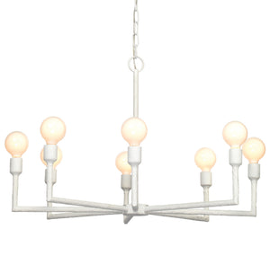 Park 8-Light Gesso Chandelier