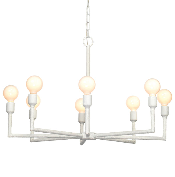 Park 8-Light Gesso Chandelier