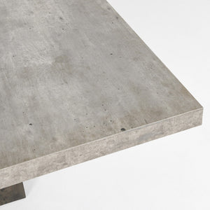 Simone Solid Wood Dining Table with Concrete Top