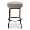 Kelsey Swivel Counter Stool with Iron Legs