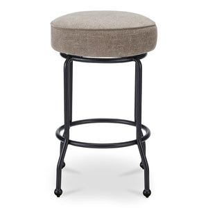 Kelsey Swivel Counter Stool with Iron Legs