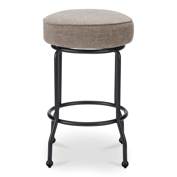 Kelsey Swivel Counter Stool with Iron Legs