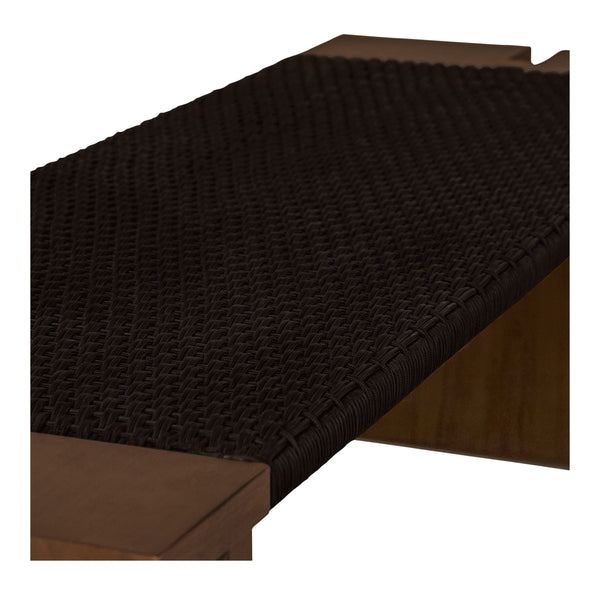 Merritt Dark Brown Teak Outdoor Bench