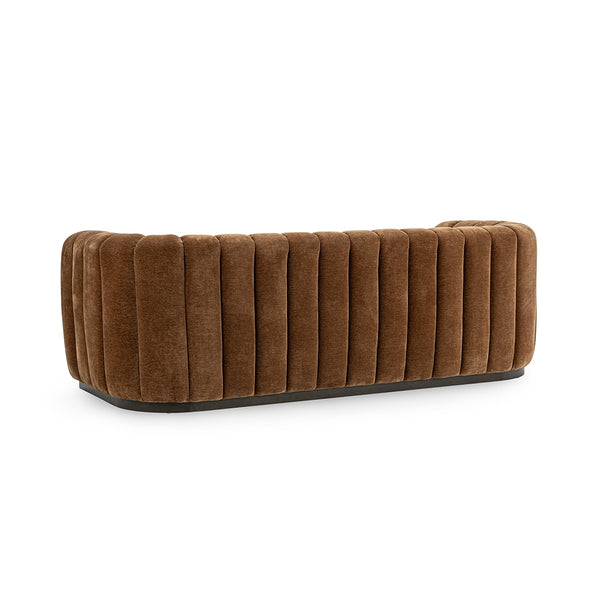 Vanty Upholstered Sofa with Wood Base - Bronze